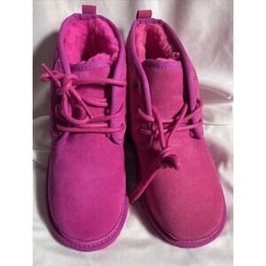 UGG Australia Big Kids Neumel II Pink Sz 4 Lace Up Style 1017320K NIB NEW *READ*